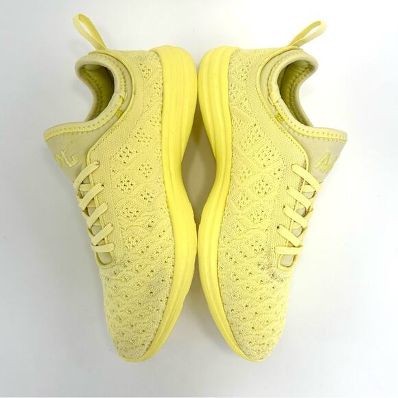 APL Techloom Phantom Women Running Shoes/Sneakers Size 8.5 Yellow Laced Slip-On - Picture 11 of 16